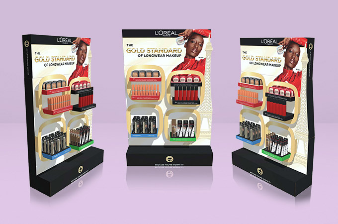 L'Oreal Olympic display