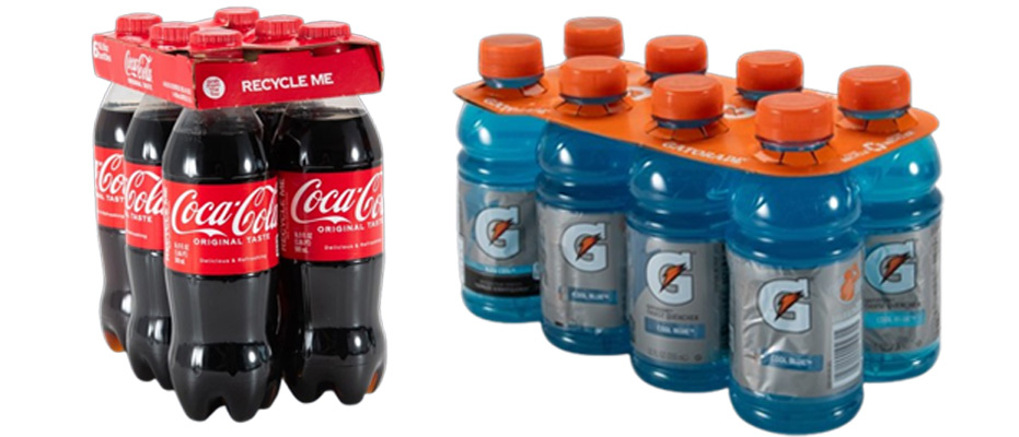 PETCollar, bottle packaging, beverage packaging, drinks packaging