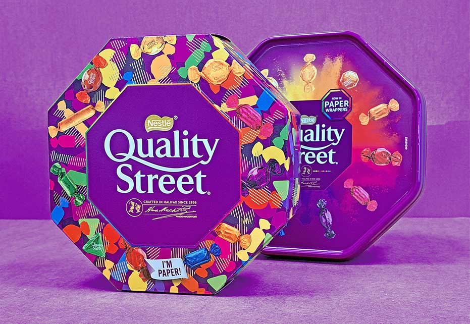 Quality Street Paper Tub